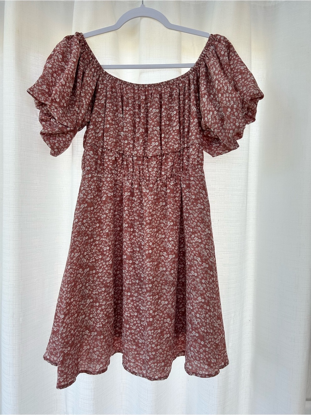 Altar'd State Dusty Rose Off-Shoulder Dress - Picture 2 of 4